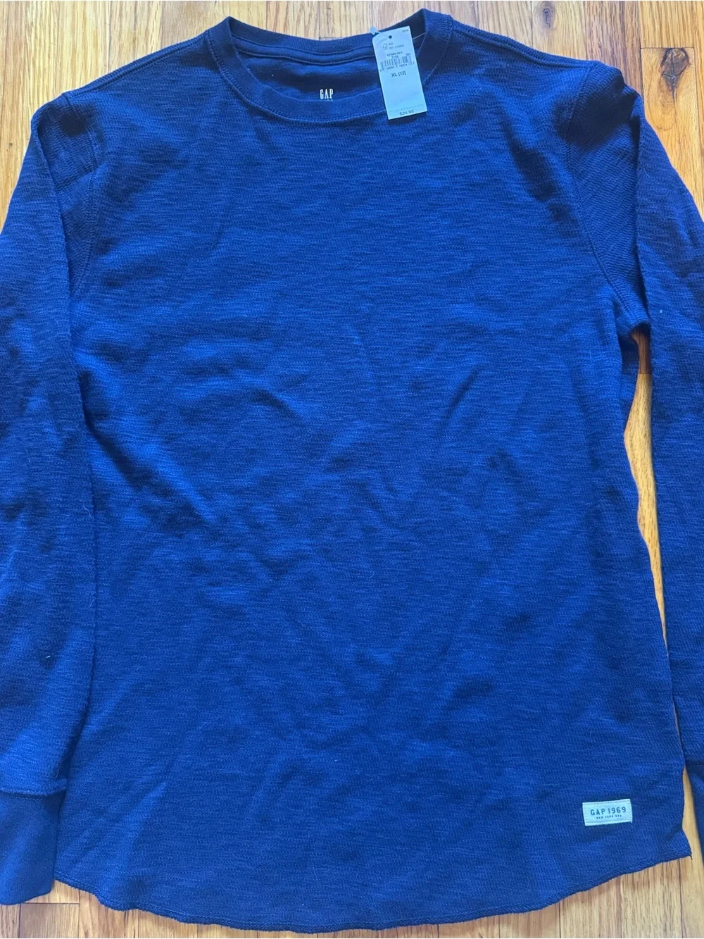 GAP Royal Blue Long Sleeve Crew Tee